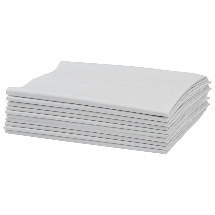 Saci împletiți 10 pcs Alb 80 x 125 cm PP WALTI
