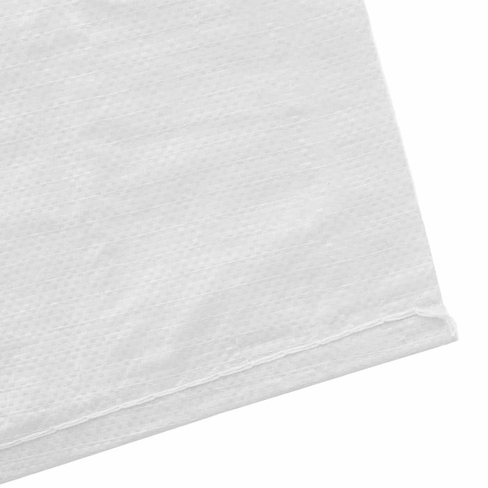 Saci împletiți 50 pcs Alb 65 x 105 cm PP WALTI