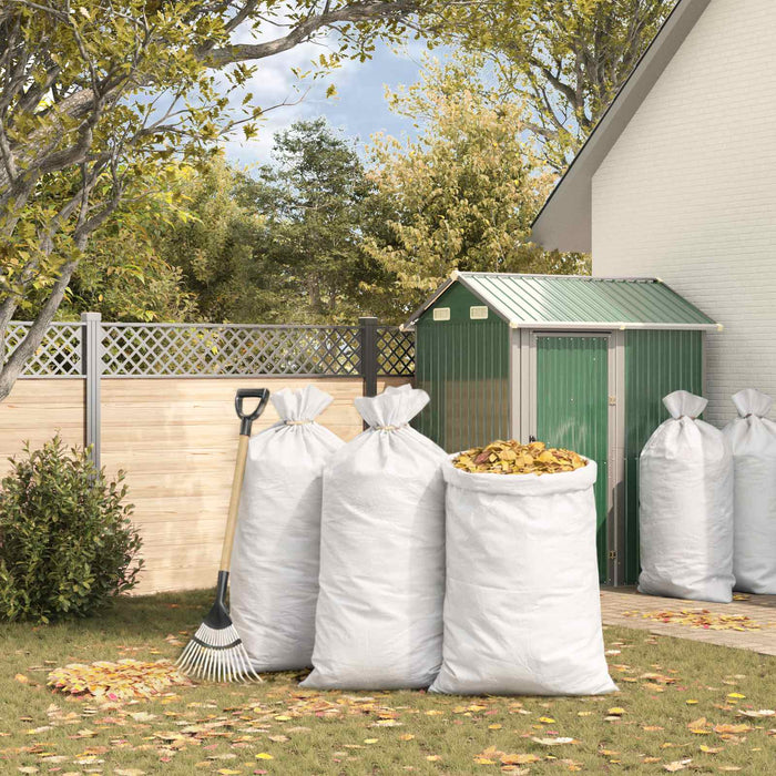 Saci împletiți 50 pcs Alb 80 x 125 cm PP WALTI