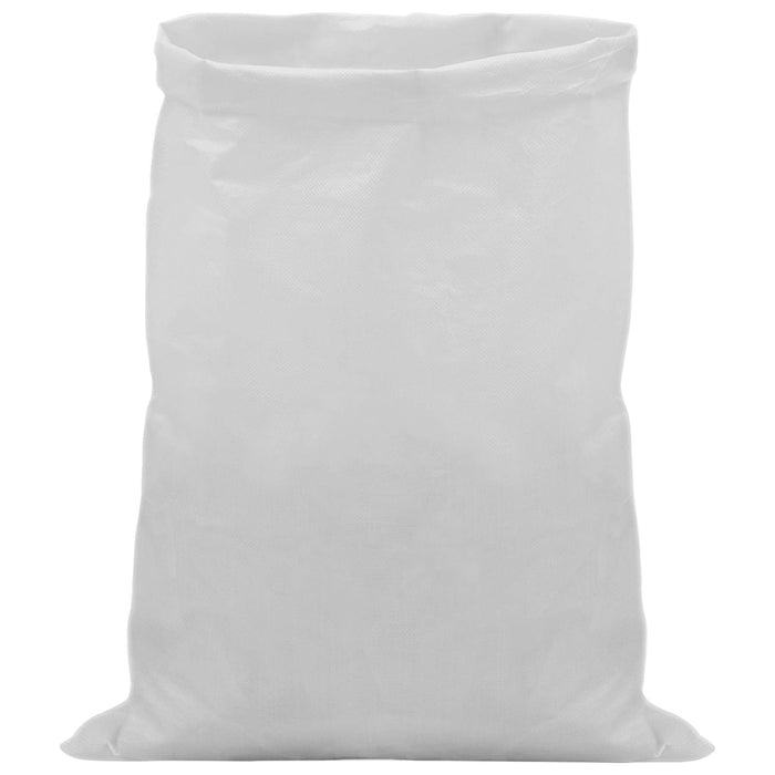 Saci împletiți 100 pcs Alb 30 x 45 cm PP WALTI