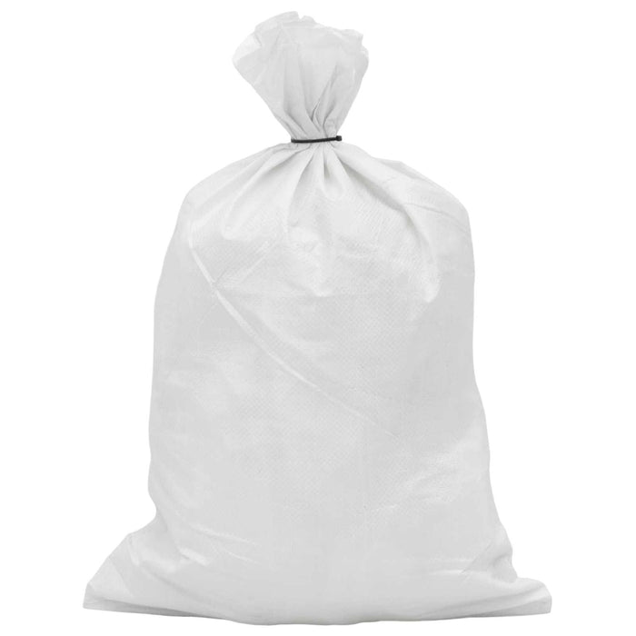 Saci împletiți 100 pcs Alb 30 x 45 cm PP WALTI