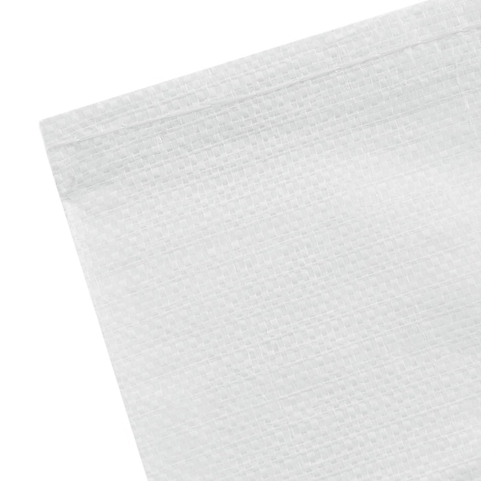 Saci împletiți 100 pcs Alb 80 x 125 cm PP WALTI