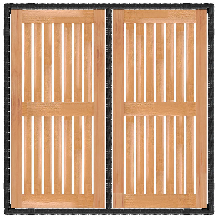 Set dining pentru exterior 5 buc. Negru WALTI