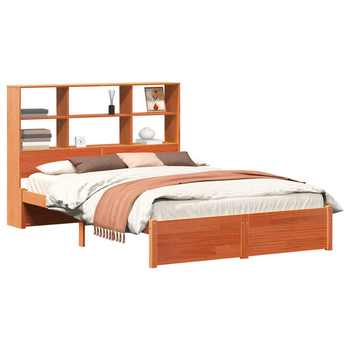 Cadru de pat cu tablie de depozitare Maro Ceară 150 x 200 cm - WALTI WALTI