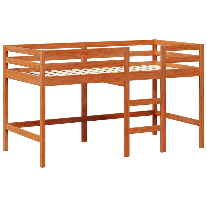 Cadru de pat tip loft Maro Ceară 90 x 190 cm Lemn masiv de pin WALTI