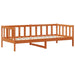 Pat de zi cu saltea Culoare Ceară Maro și Alb 90 x 200 cm - WALTI WALTI