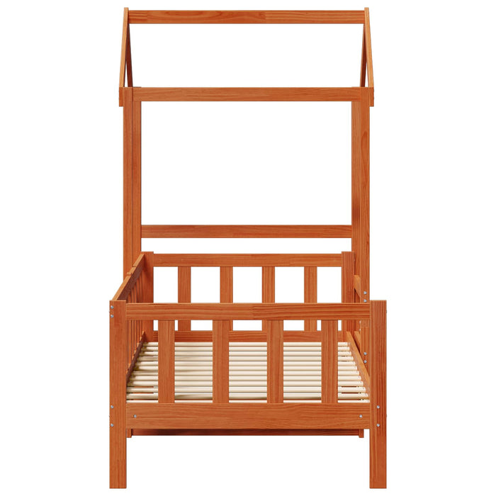 Set de Pat pentru Zi Maroniu cerat Lemn de pin masiv - WALTI WALTI