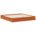 Cadru de pat Maroniu cerat 200 x 200 cm Lemn de pin masiv - WALTI WALTI