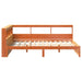Pat bibliotecă cu headboard 2 pcs Maroniu cerat 200 x 150 cm - WALTI WALTI
