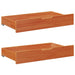 Daybed cu headboard 3 pcs Maroniu cerat Lemn de pin masiv - WALTI WALTI