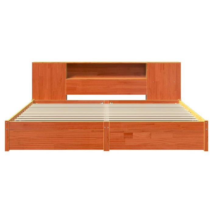 Cadru de pat pentru bibliotecă Maroniu cerat 200 x 200 cm - WALTI WALTI
