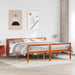 Cadru de pat cu headboard 2 pcs Maroniu cerat Lemn de pin masiv - WALTI WALTI