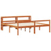 Cadru de pat cu headboard 2 pcs Maroniu cerat Lemn de pin masiv - WALTI WALTI