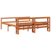 Cadru de pat cu headboard 2 pcs Maroniu cerat Lemn de pin masiv - WALTI WALTI