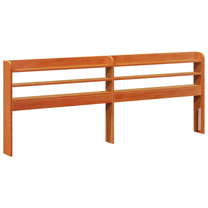 Cadru de pat Maroniu cerat 200 x 200 cm Lemn de pin masiv - WALTI WALTI