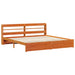 Cadru de pat Maroniu cerat 200 x 200 cm Lemn de pin masiv - WALTI WALTI