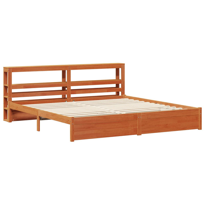 Cadru de pat Maroniu cerat 180 x 200 cm Lemn de pin masiv - WALTI WALTI