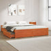 Cadru de pat Maroniu cerat 140 x 200 cm Lemn de pin masiv - WALTI WALTI