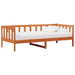 Pat de zi cu saltea Culoare ceară maro și alb 90 x 200 cm - WALTI WALTI
