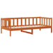Pat de zi cu saltea Culoare ceară maro și alb 90 x 200 cm - WALTI WALTI