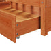 Cadru de pat Maroniu cerat 200 x 200 cm Lemn de pin masiv - WALTI WALTI