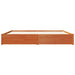 Cadru de pat Maroniu cerat 200 x 200 cm Lemn de pin masiv - WALTI WALTI