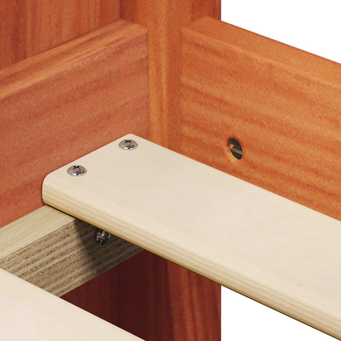 Cadru de pat tip loft Maro Ceară 90 x 190 cm Lemn masiv de pin WALTI