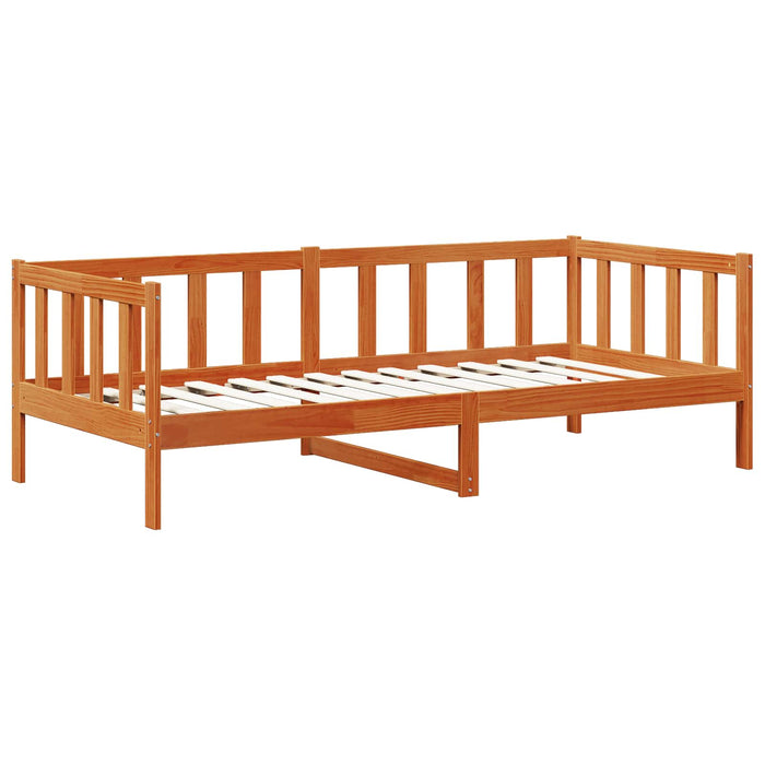 Daybed cu sertar cu roata 3 pcs Maroniu cerat Lemn de pin masiv - WALTI WALTI