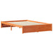 Pat bibliotecă cu headboard 2 pcs Maroniu cerat 200 x 140 cm - WALTI WALTI