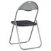 Scaun pliant 2 pcs Negru și Gri 48 x 43,5 x 81 cm - WALTI WALTI