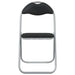 Scaun pliant 2 pcs Negru și Gri 48 x 43,5 x 81 cm - WALTI WALTI