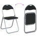 Scaun pliant 2 pcs Negru și Gri 48 x 43,5 x 81 cm - WALTI WALTI