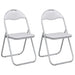 Scaun pliant 2 pcs Alb și gri 48 x 43,5 x 81 cm - WALTI WALTI