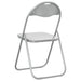 Scaun pliant 2 pcs Alb și gri 48 x 43,5 x 81 cm - WALTI WALTI
