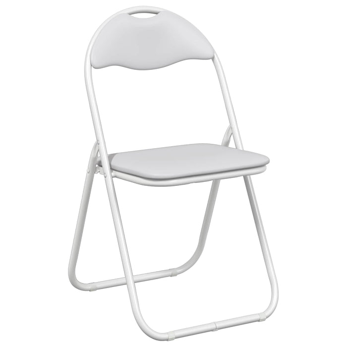 Scaun pliant 2 pcs Alb și gri 48 x 43,5 x 81 cm WALTI