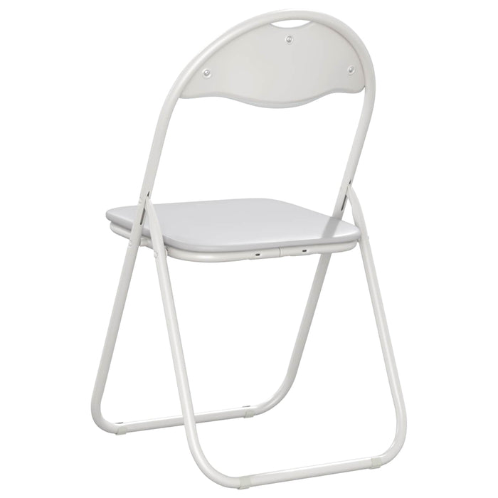 Scaun pliant 2 pcs Alb și gri 48 x 43,5 x 81 cm WALTI