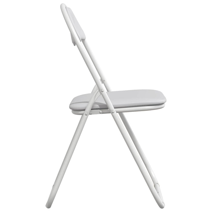 Scaun pliant 2 pcs Alb și gri 48 x 43,5 x 81 cm WALTI