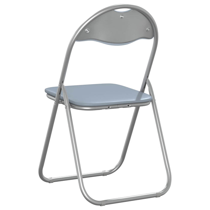 Scaun pliant 2 pcs Gri 48 x 43,5 x 81 cm Piele artificială - WALTI WALTI