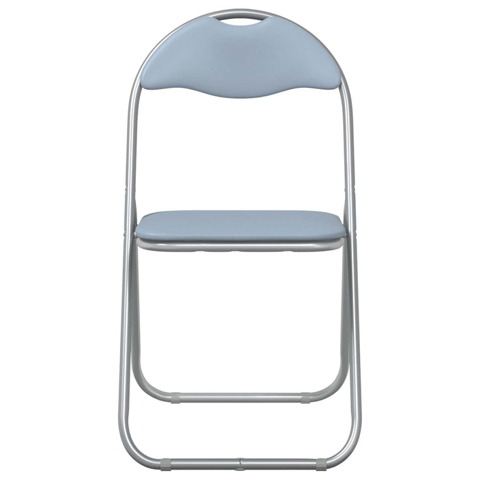 Scaun pliant 2 pcs Gri 48 x 43,5 x 81 cm Piele artificială - WALTI WALTI