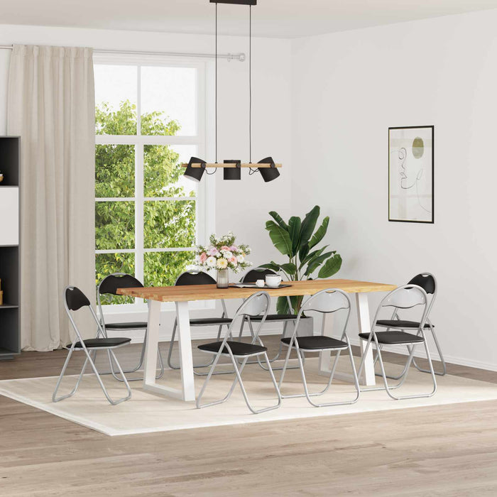 Scaun pliant 8 pcs Negru și Gri 48 x 43,5 x 81 cm - WALTI WALTI
