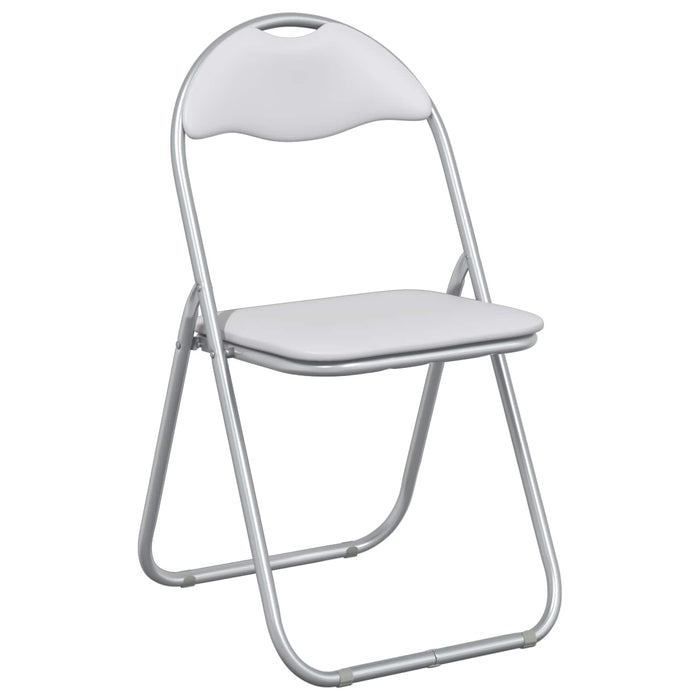 Scaun pliant 8 pcs Alb și gri 48 x 43,5 x 81 cm - WALTI WALTI