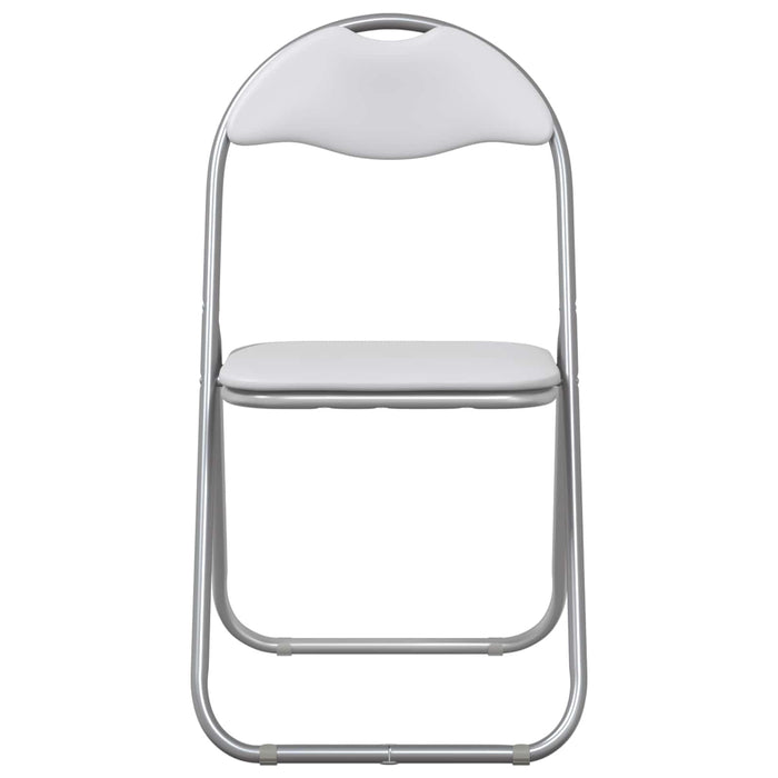 Scaun pliant 8 pcs Alb și gri 48 x 43,5 x 81 cm - WALTI WALTI