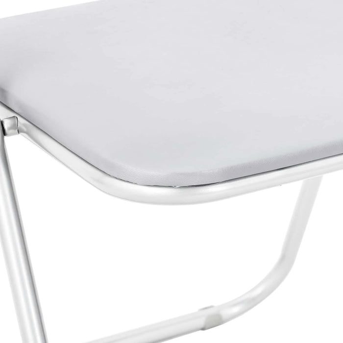 Scaun pliant 8 pcs Alb 48 x 43,5 x 81 cm Piele artificială - WALTI WALTI