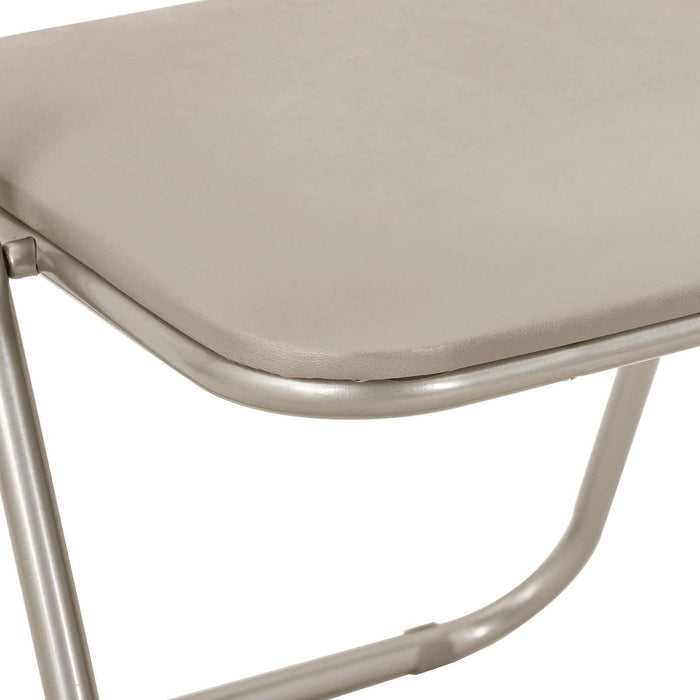 Scaun pliant 8 pcs Nisipiu 48 x 43,5 x 81 cm Piele artificială WALTI