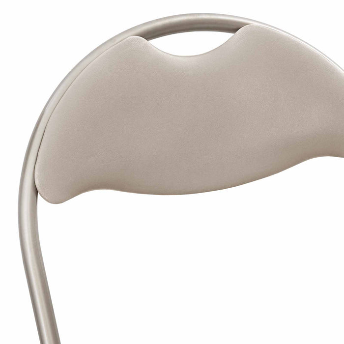 Scaun pliant 8 pcs Nisipiu 48 x 43,5 x 81 cm Piele artificială WALTI