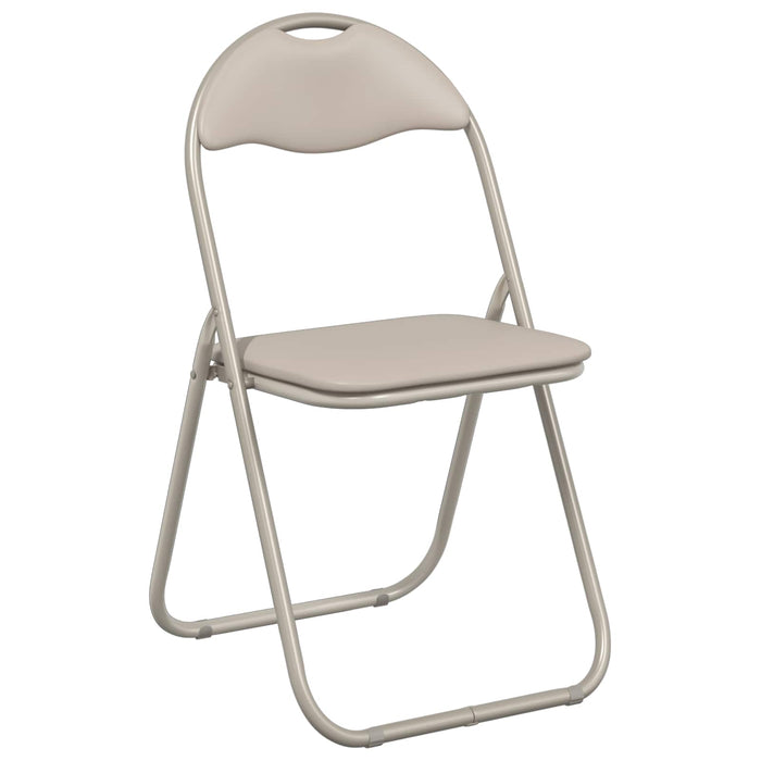 Scaun pliant 8 pcs Nisipiu 48 x 43,5 x 81 cm Piele artificială WALTI