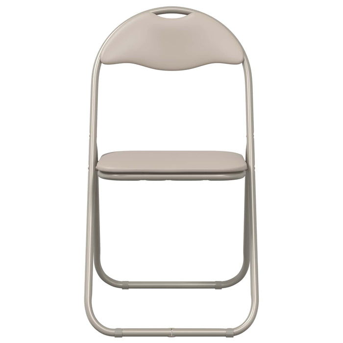 Scaun pliant 8 pcs Nisipiu 48 x 43,5 x 81 cm Piele artificială WALTI