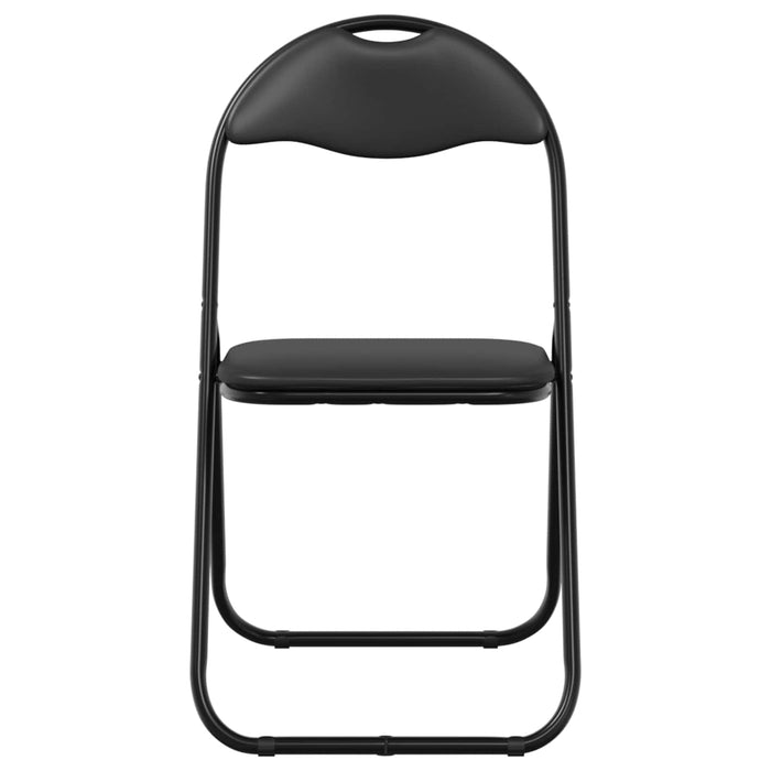 Scaun pliant 8 pcs Negru 48 x 43,5 x 81 cm Piele artificială - WALTI WALTI