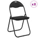 Scaun pliant 8 pcs Negru 48 x 43,5 x 81 cm Piele artificială - WALTI WALTI