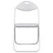 Scaun de luat masa pliabil 2 pcs Alb 48 x 43,5 x 81 cm oțel PVC - WALTI WALTI